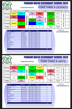 Class timetable